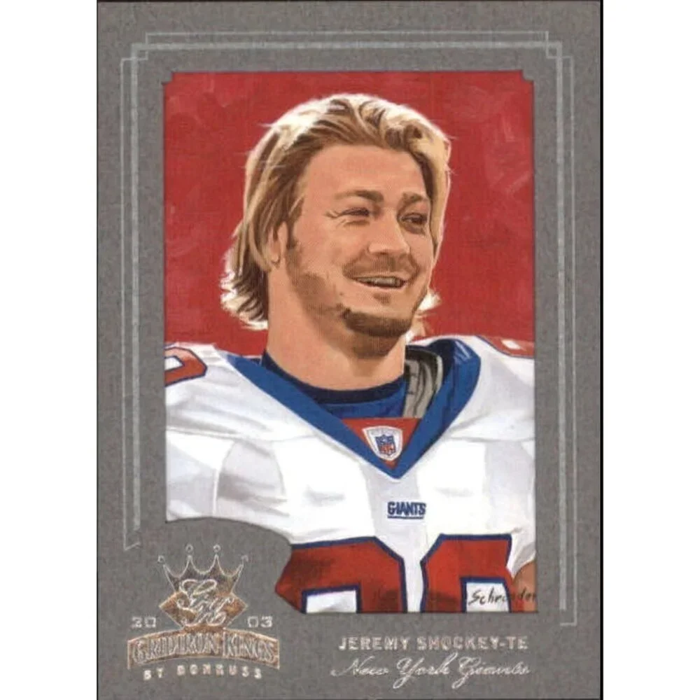 2003 Gridiron Kings Silver New York Giants Football Card #64 Jeremy Shockey /150
